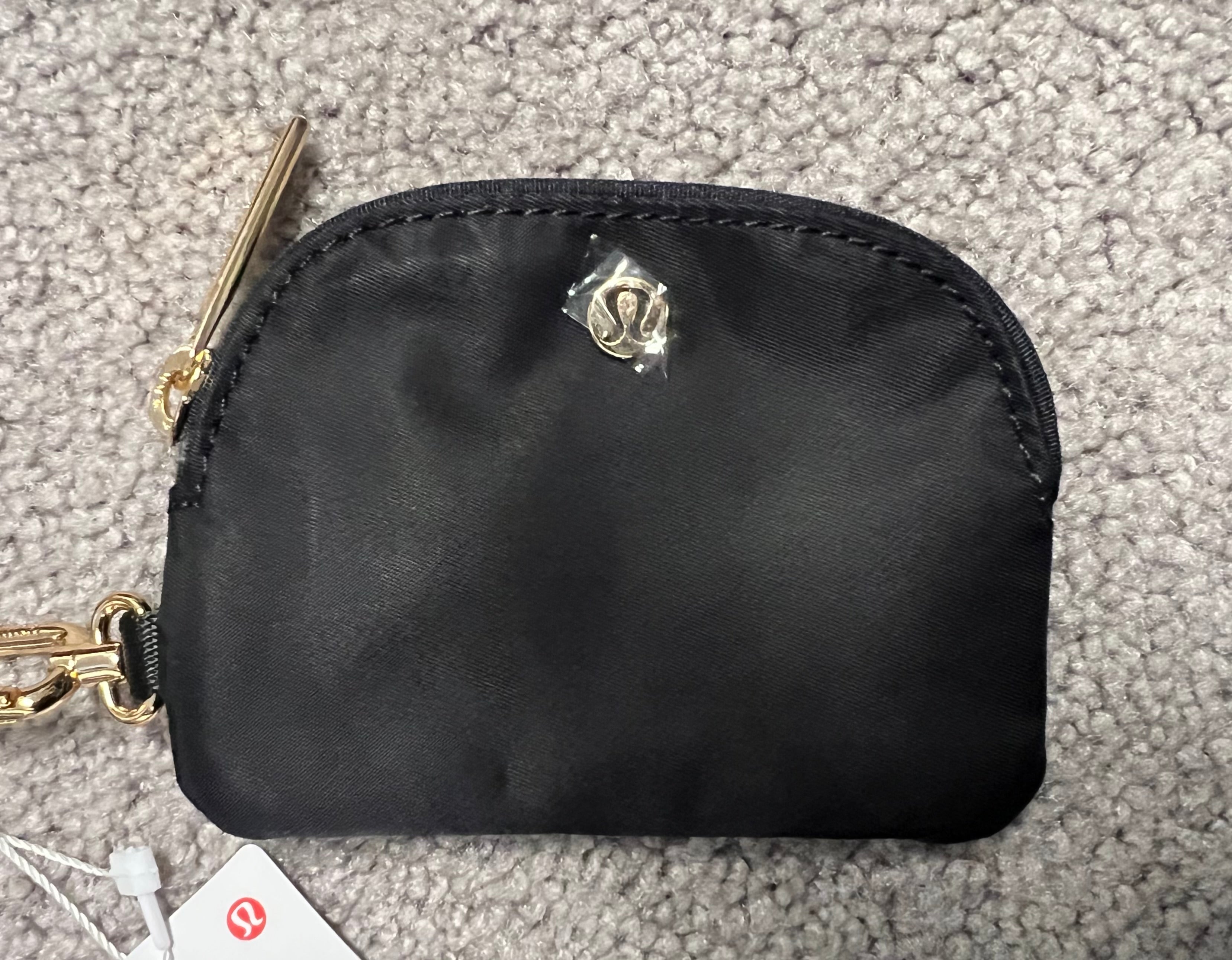 Lululemon Dual Pouch Wristlet Gold