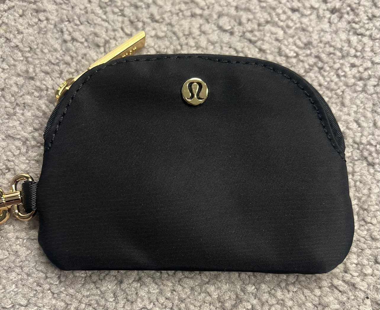 Lululemon Dual Pouch Wristlet Gold