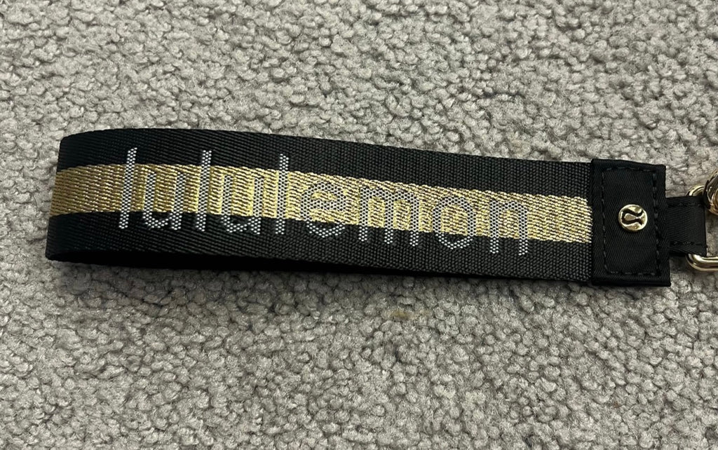 Lululemon Dual Pouch Wristlet Gold