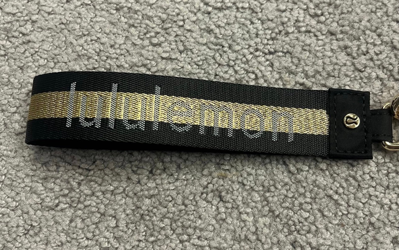 Lululemon Dual Pouch Wristlet Gold