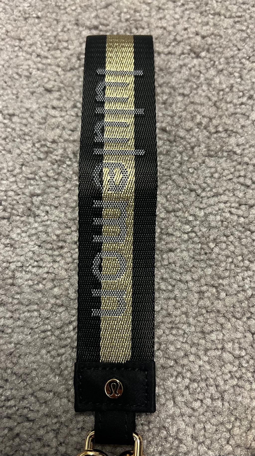 Lululemon Dual Pouch Wristlet Gold