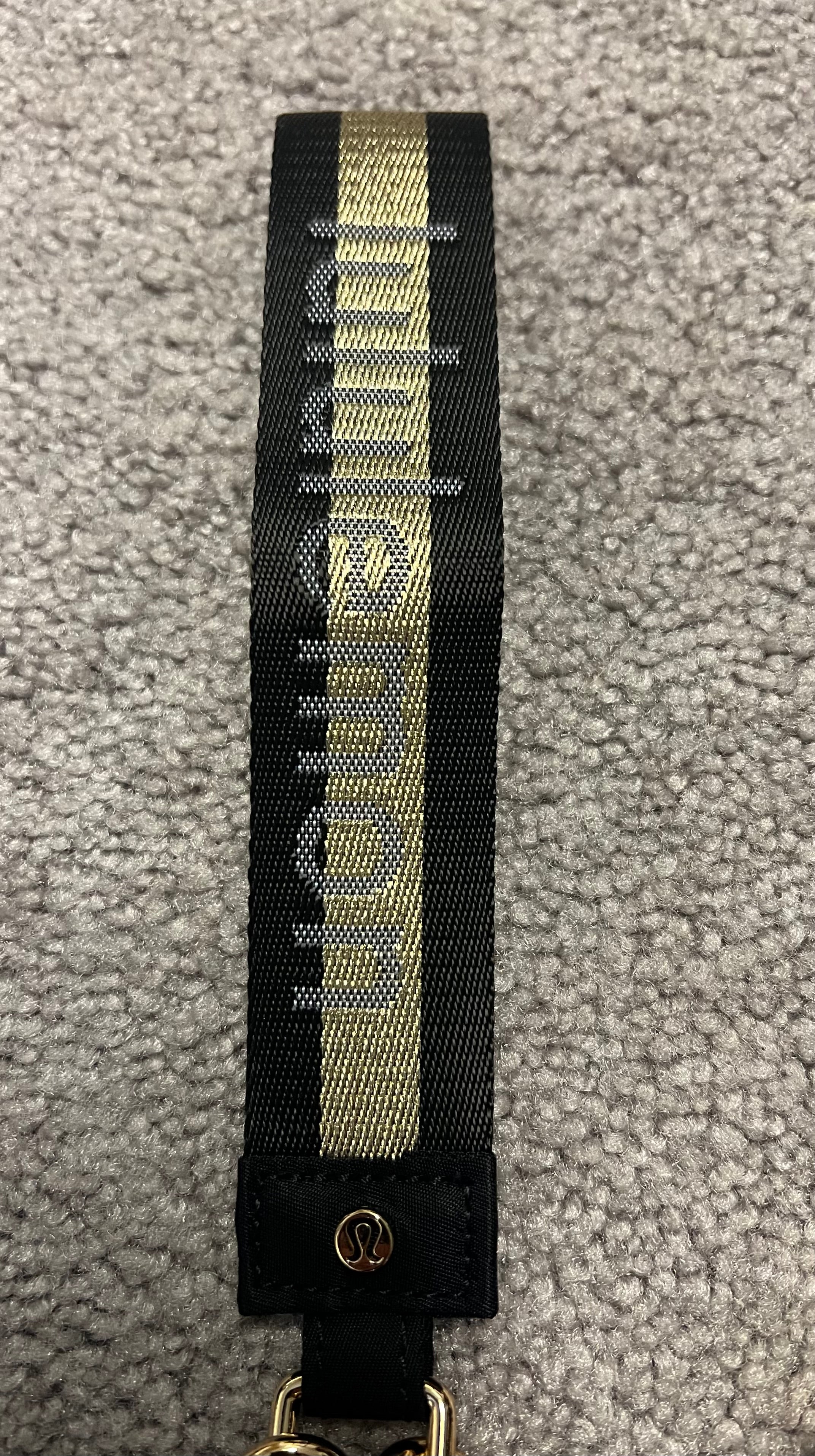 Lululemon Dual Pouch Wristlet Gold