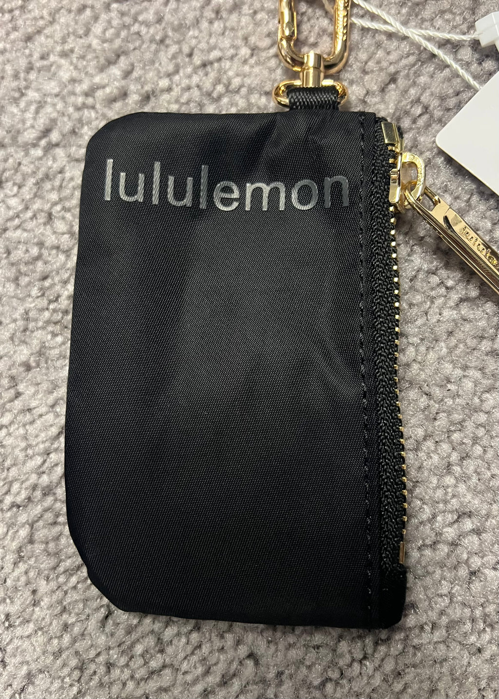 Lululemon Dual Pouch Wristlet Gold