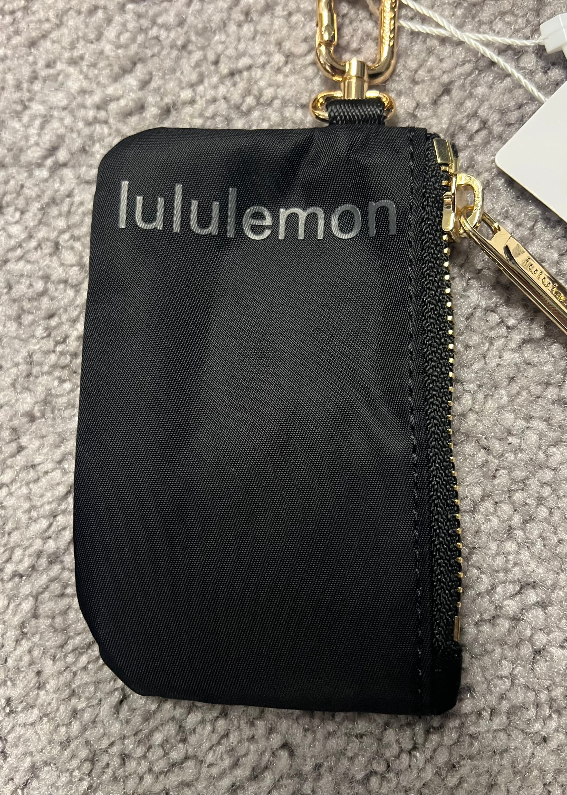 Lululemon Dual Pouch Wristlet Gold