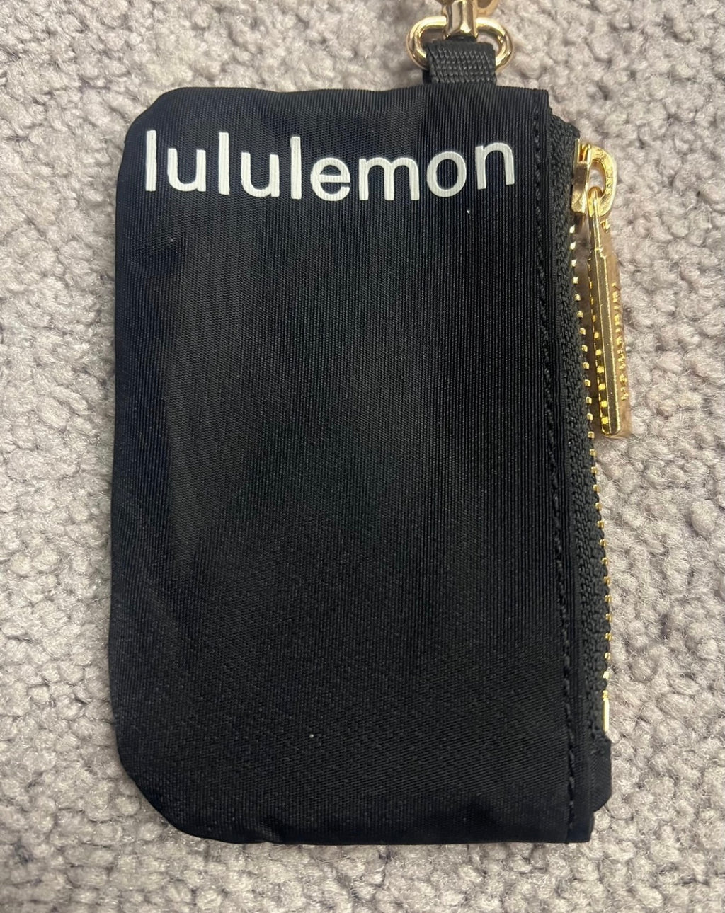 Lululemon Dual Pouch Wristlet Gold